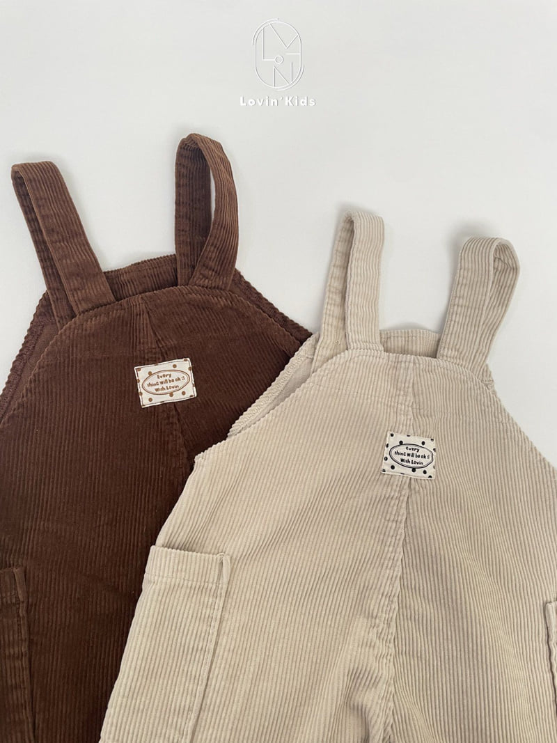 Lovin - Korean Baby Fashion - #smilingbaby - Corduroy Overall Shorts - 10