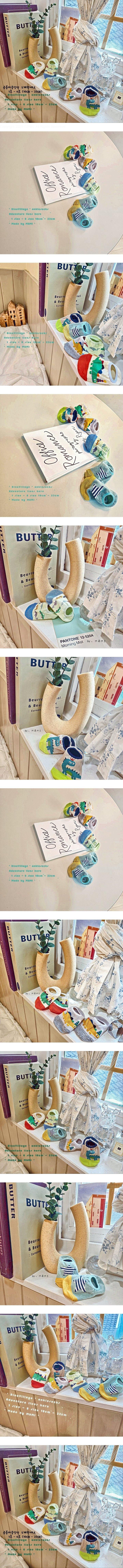 M & Mi - Korean Baby Fashion - #babywear - Dinosaur Village Socks