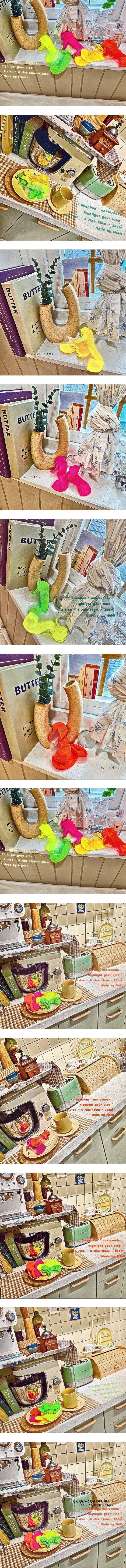 M & Mi - Korean Baby Fashion - #smilingbaby - Highlighter See-Through Socks