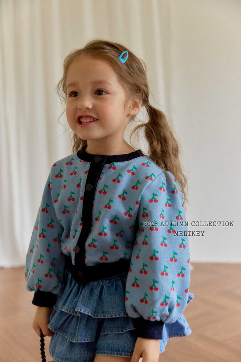 Melikey - Korean Children Fashion - #Kfashion4kids - Cherry Puff Cardigan - 8
