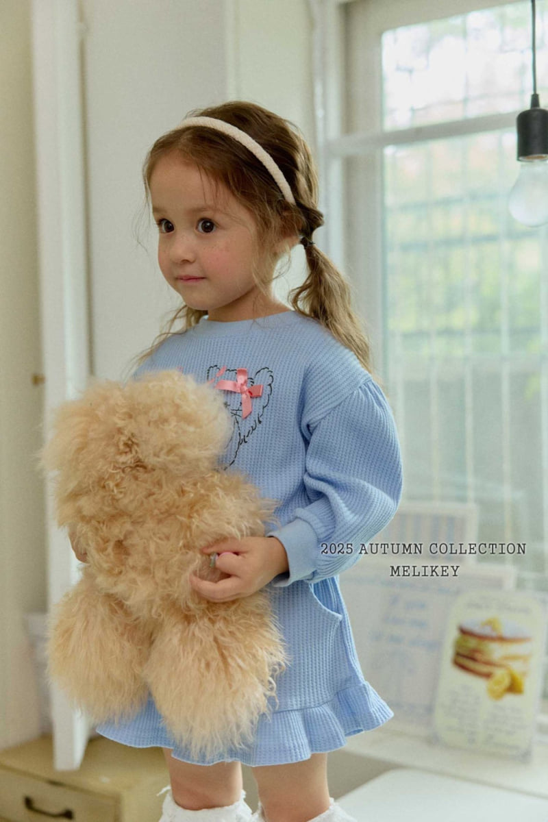 Melikey - Korean Children Fashion - #Kfashion4kids - Ribbon Kitty Waffle Set - 5