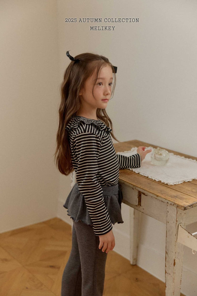 Melikey - Korean Children Fashion - #Kfashion4kids - Double Frill Bootcut Pants - 9