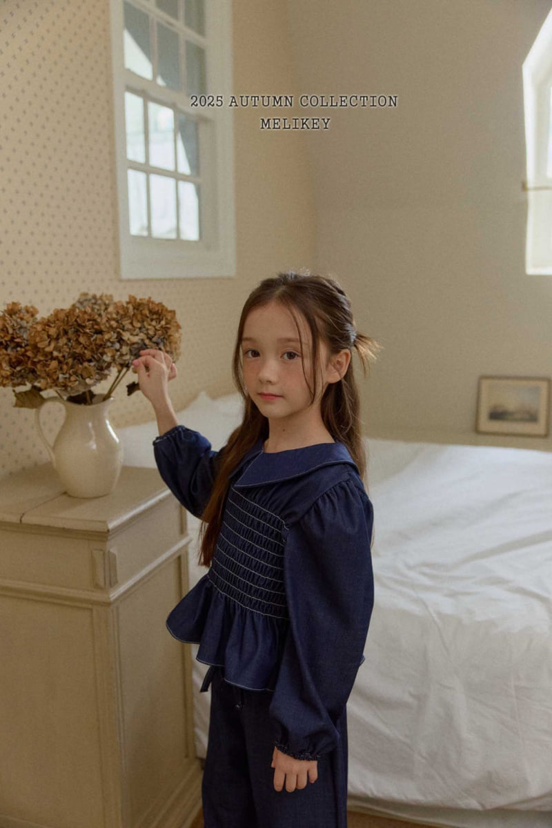Melikey - Korean Children Fashion - #Kfashion4kids - Smoked Collar Blouse - 7