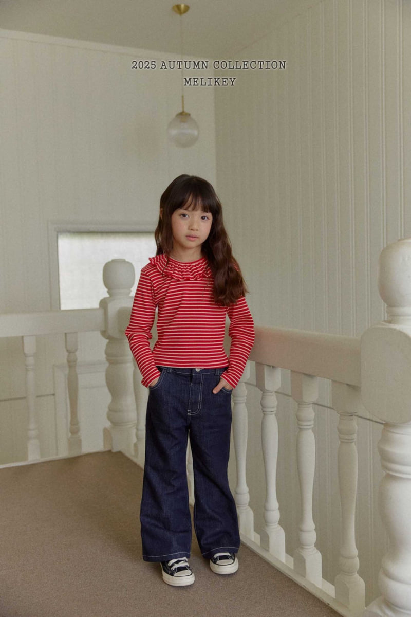 Melikey - Korean Children Fashion - #childofig - Poly Ribbon Bootcut Pants - 7