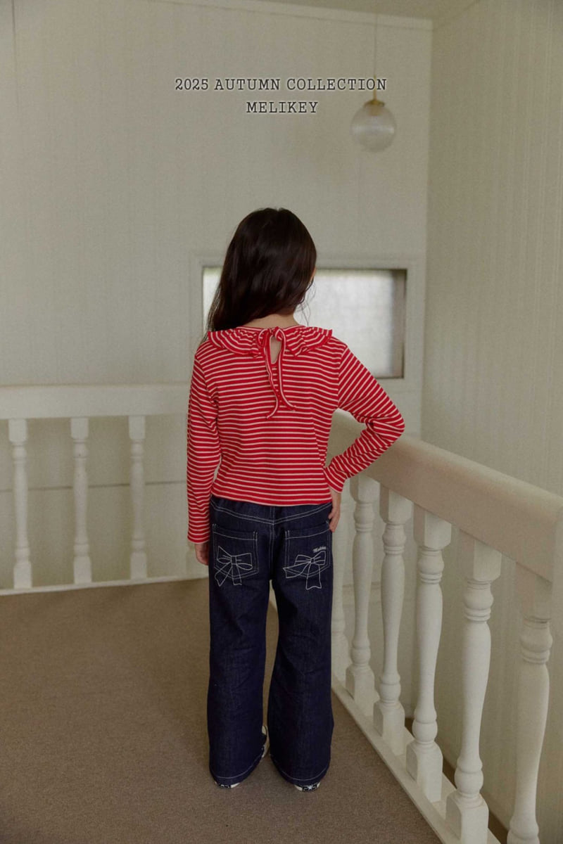 Melikey - Korean Children Fashion - #childofig - Poly Ribbon Bootcut Pants - 8