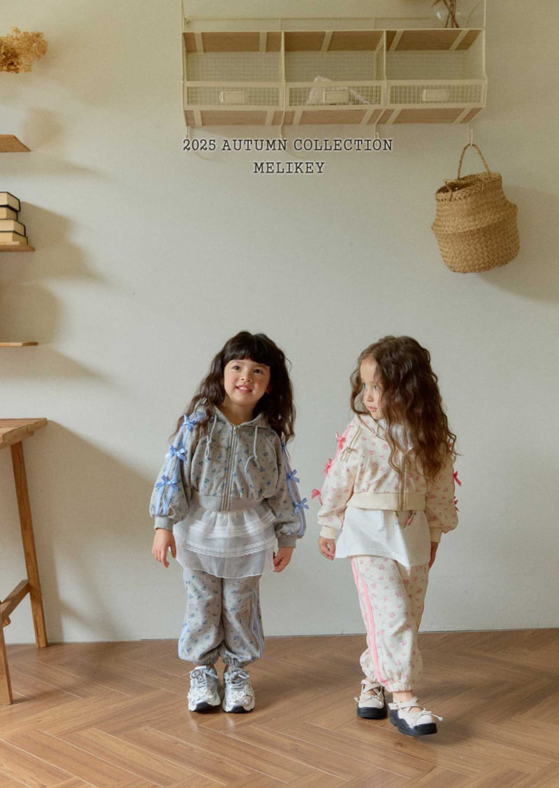 Melikey - Korean Children Fashion - #childofig - Flower Jogger Pants - 5