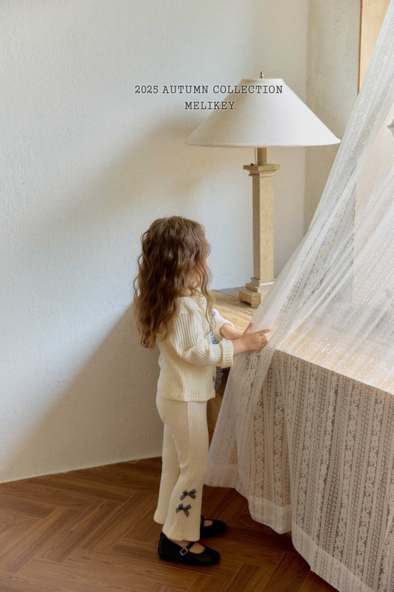 Melikey - Korean Children Fashion - #childofig - Popo Ribbon Bootcut Pants - 5