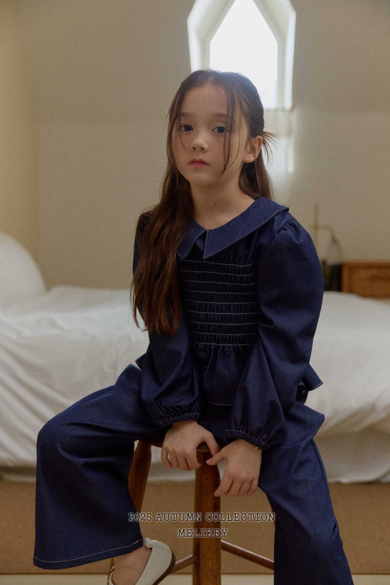 Melikey - Korean Children Fashion - #childofig - Smoked Collar Blouse - 12