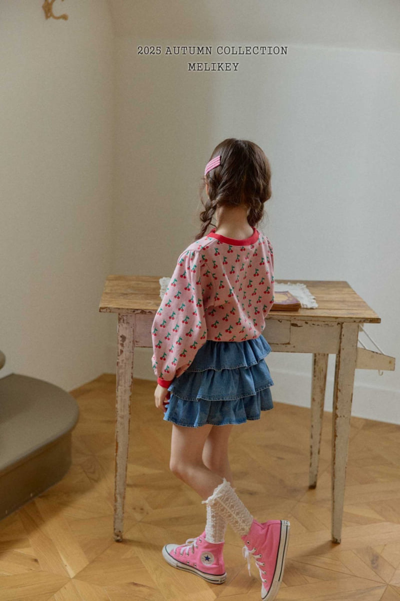 Melikey - Korean Children Fashion - #childofig - Ellie Denim Tiered Skirt - 10