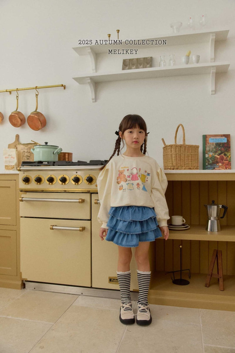 Melikey - Korean Children Fashion - #childofig - Ellie Denim Tiered Skirt - 11