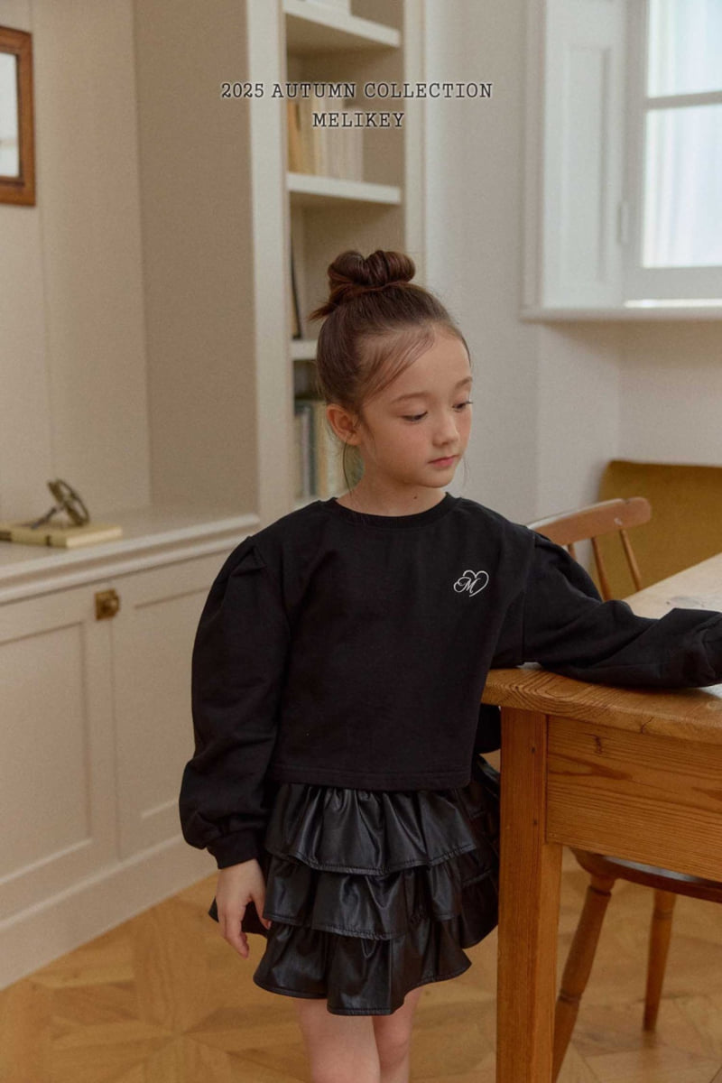 Melikey - Korean Children Fashion - #childrensboutique - Tiered Leather Skirt - 11