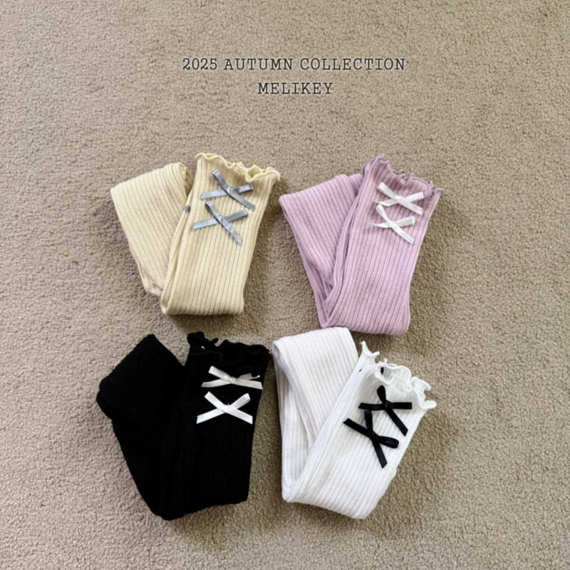Melikey - Korean Children Fashion - #childrensboutique - Ribbon Long Socks