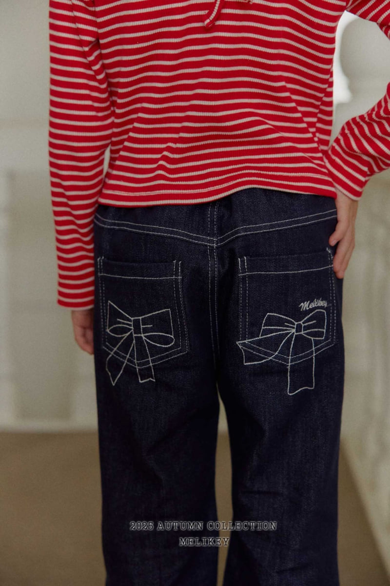 Melikey - Korean Children Fashion - #designkidswear - Poly Ribbon Bootcut Pants - 10