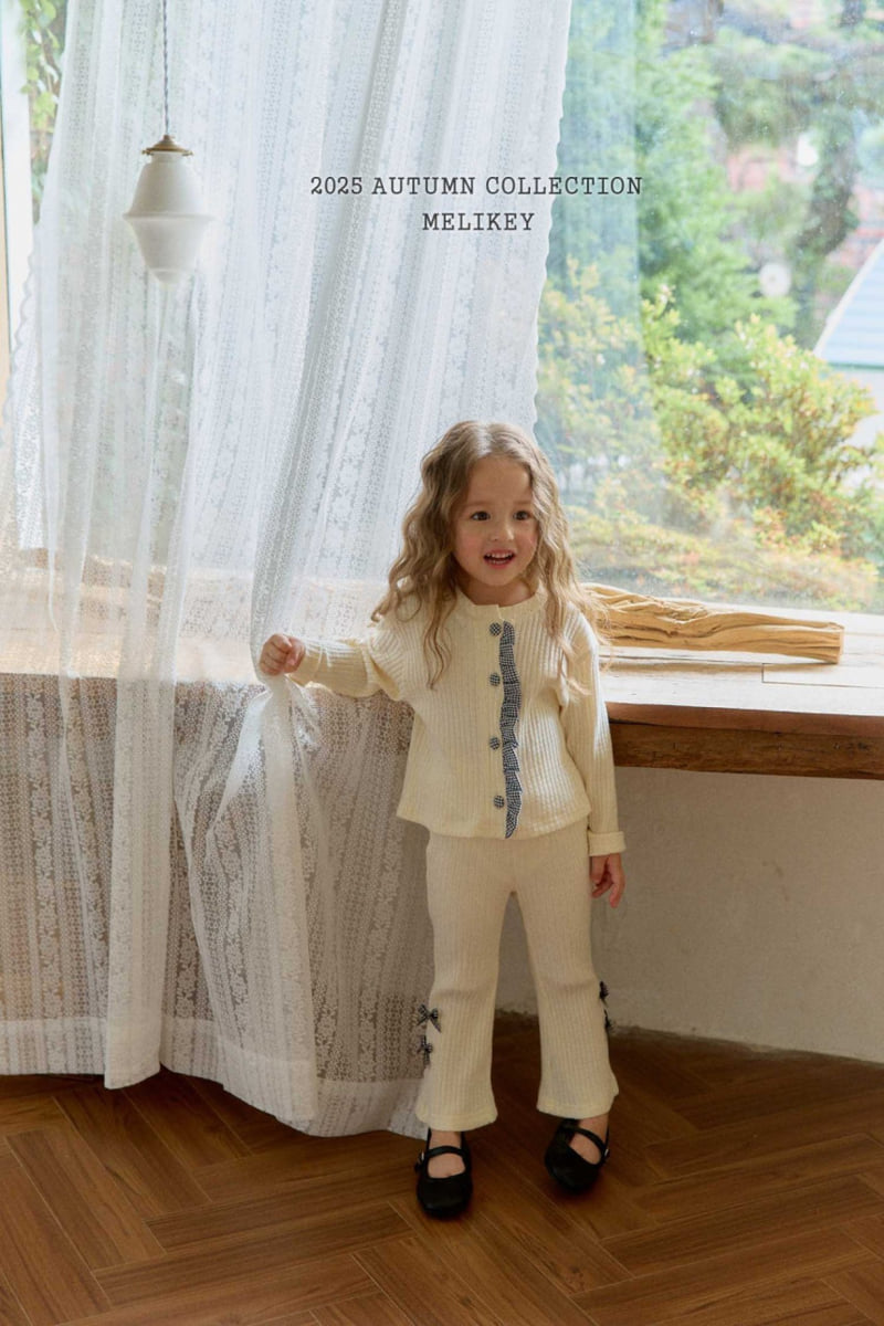 Melikey - Korean Children Fashion - #designkidswear - Popo Ribbon Bootcut Pants - 7