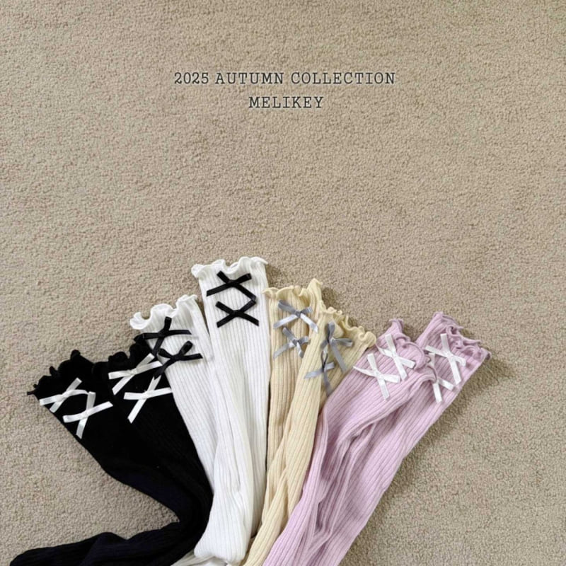 Melikey - Korean Children Fashion - #designkidswear - Ribbon Long Socks - 2