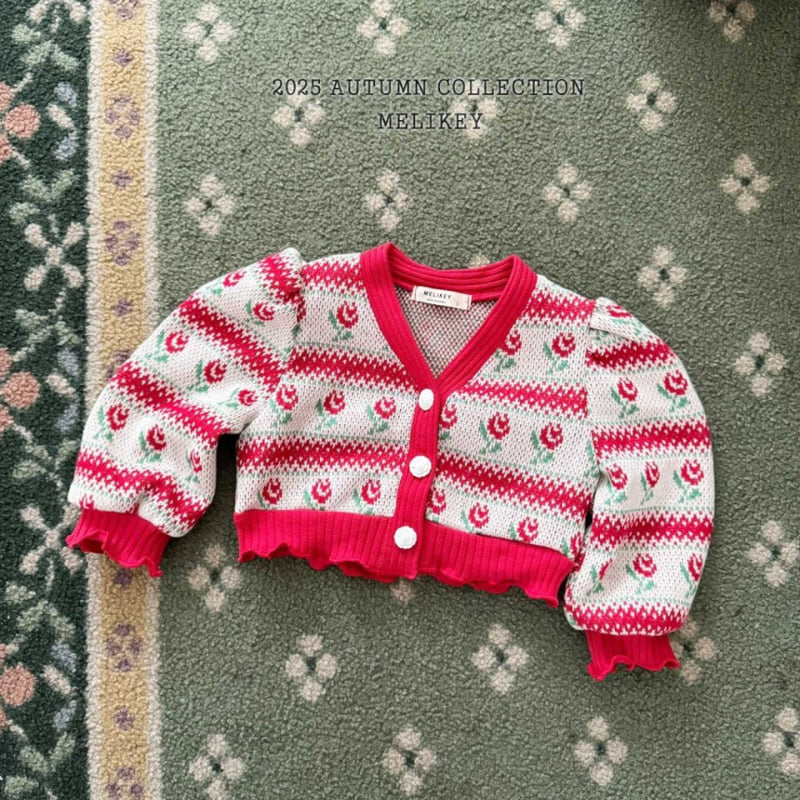 Melikey - Korean Children Fashion - #discoveringself - Rose Stripe Cardigan - 2