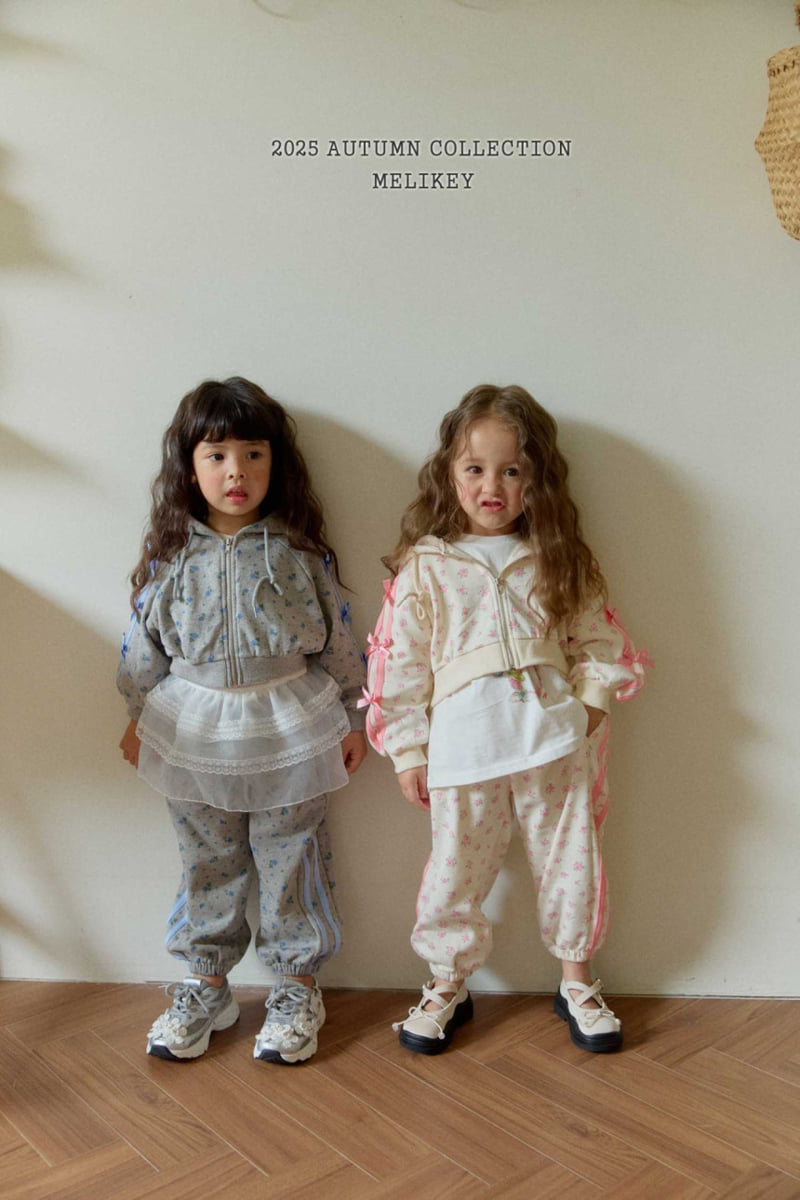 Melikey - Korean Children Fashion - #discoveringself - Flower Jogger Pants - 8