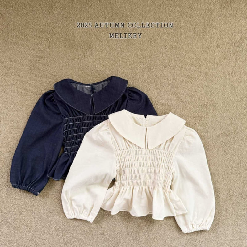 Melikey - Korean Children Fashion - #discoveringself - Smoked Collar Blouse - 2