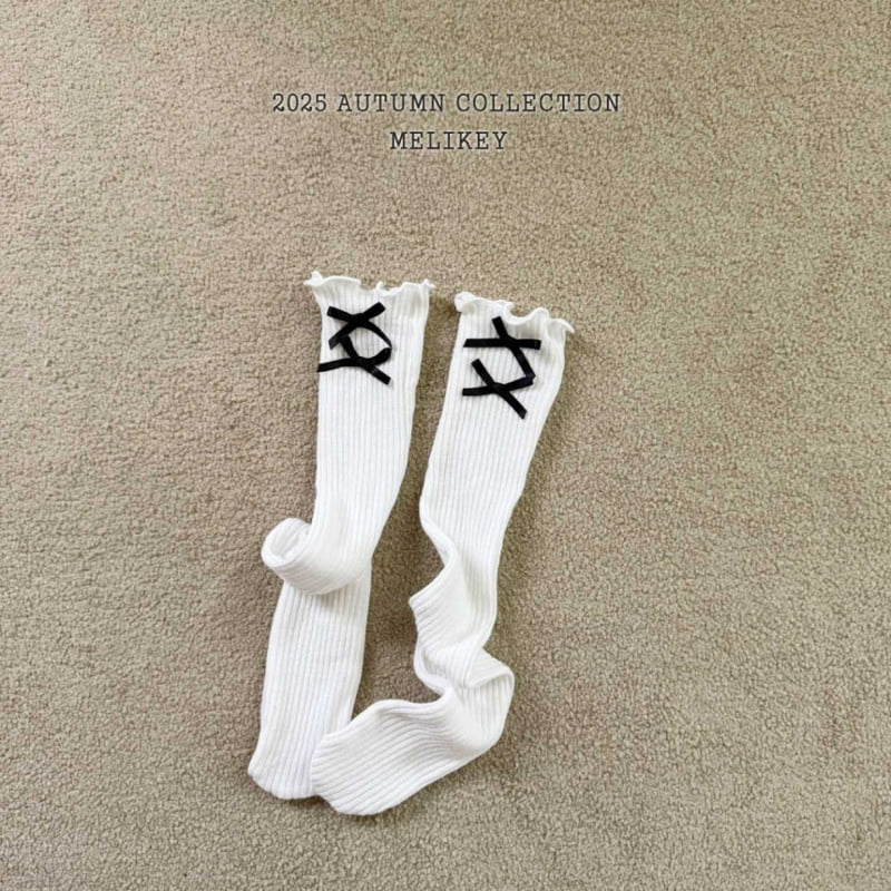 Melikey - Korean Children Fashion - #discoveringself - Ribbon Long Socks - 3