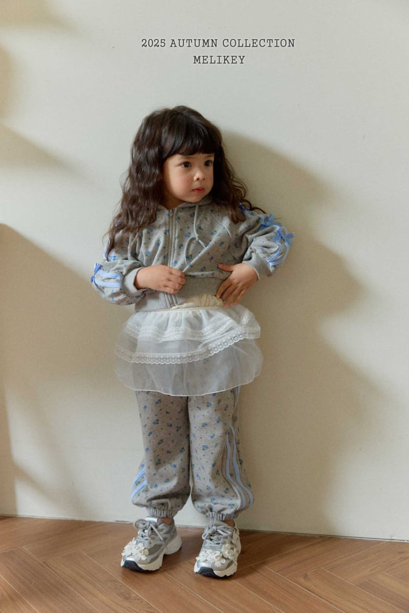 Melikey - Korean Children Fashion - #fashionkids - Flower Jogger Pants - 9