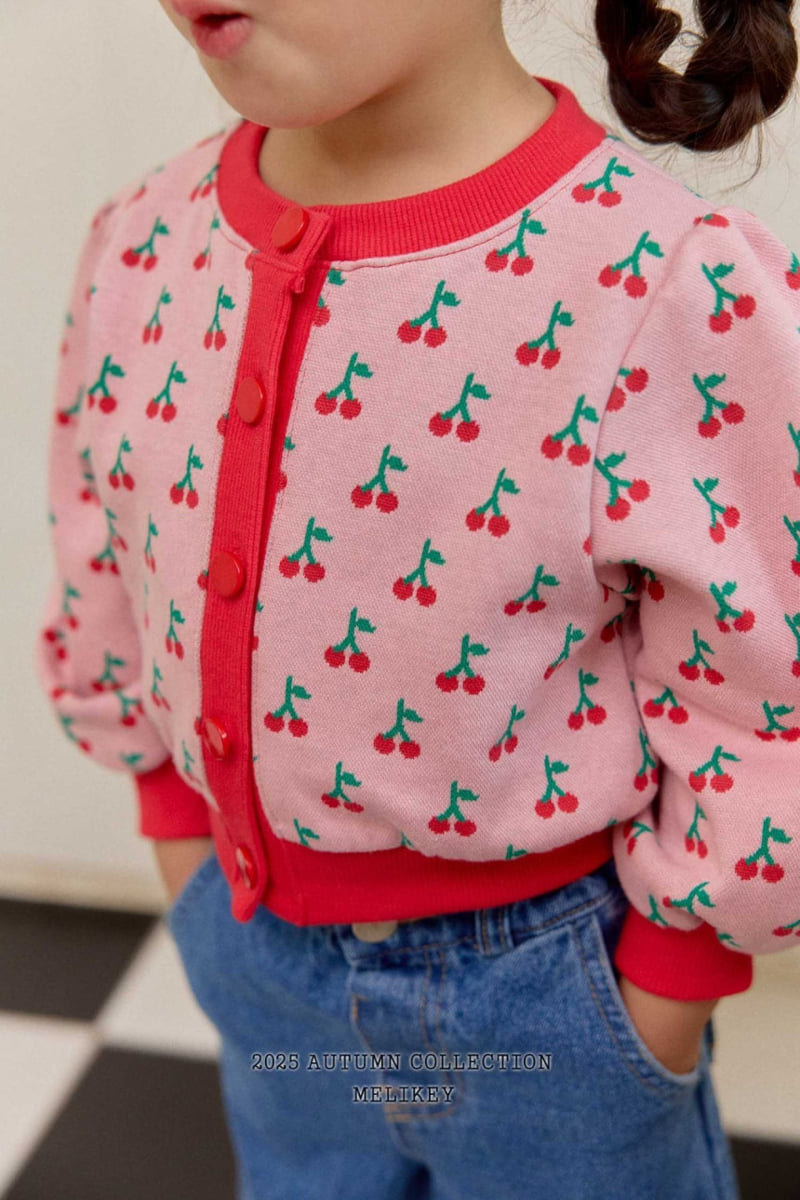 Melikey - Korean Children Fashion - #discoveringself - Cherry Puff Cardigan - 4