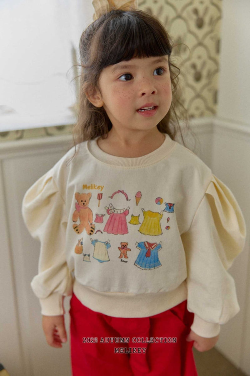 Melikey - Korean Children Fashion - #kidsshorts - Doll Play Sweatshirt - 5