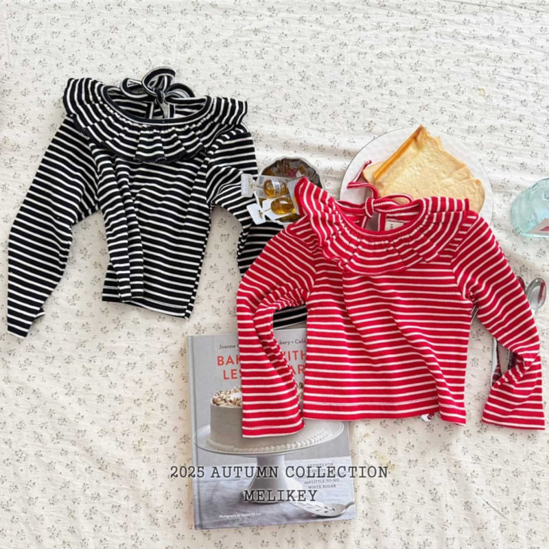 Melikey - Korean Children Fashion - #kidsshorts - Petit Frill Tee - 2