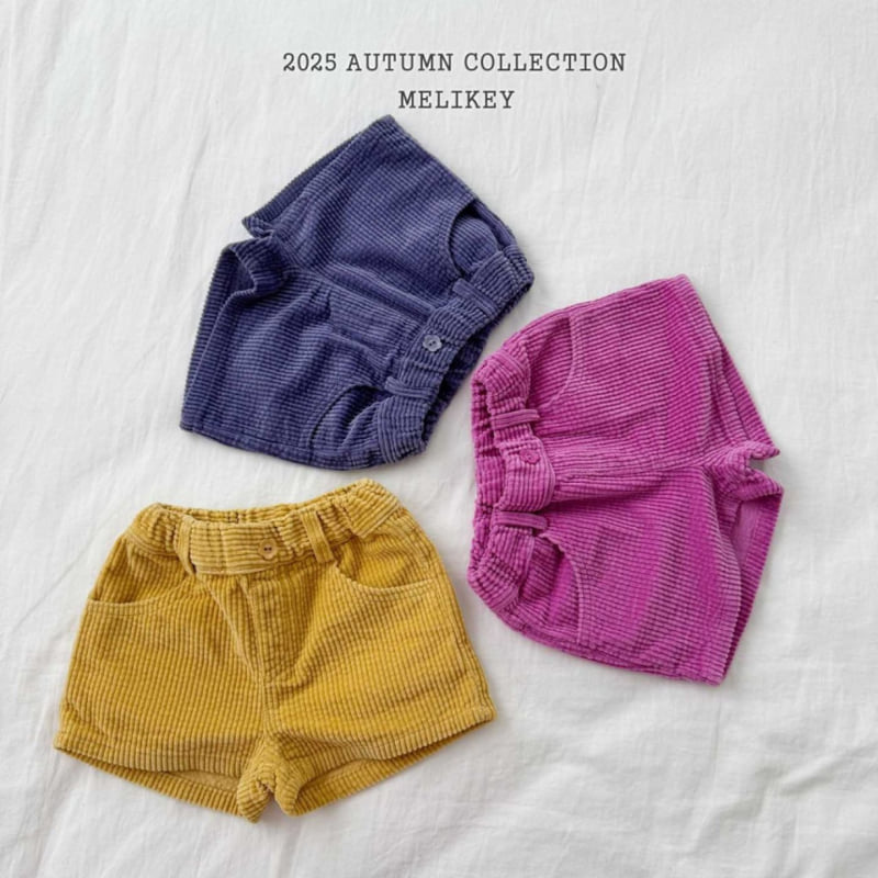 Melikey - Korean Children Fashion - #kidsshorts - Bubble Corduroy Shorts - 3