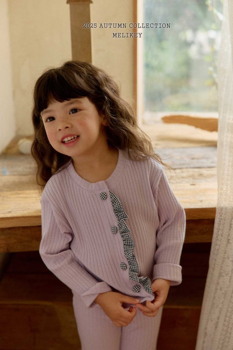 Melikey - Korean Children Fashion - #kidsshorts - Point Button Cardigan - 11