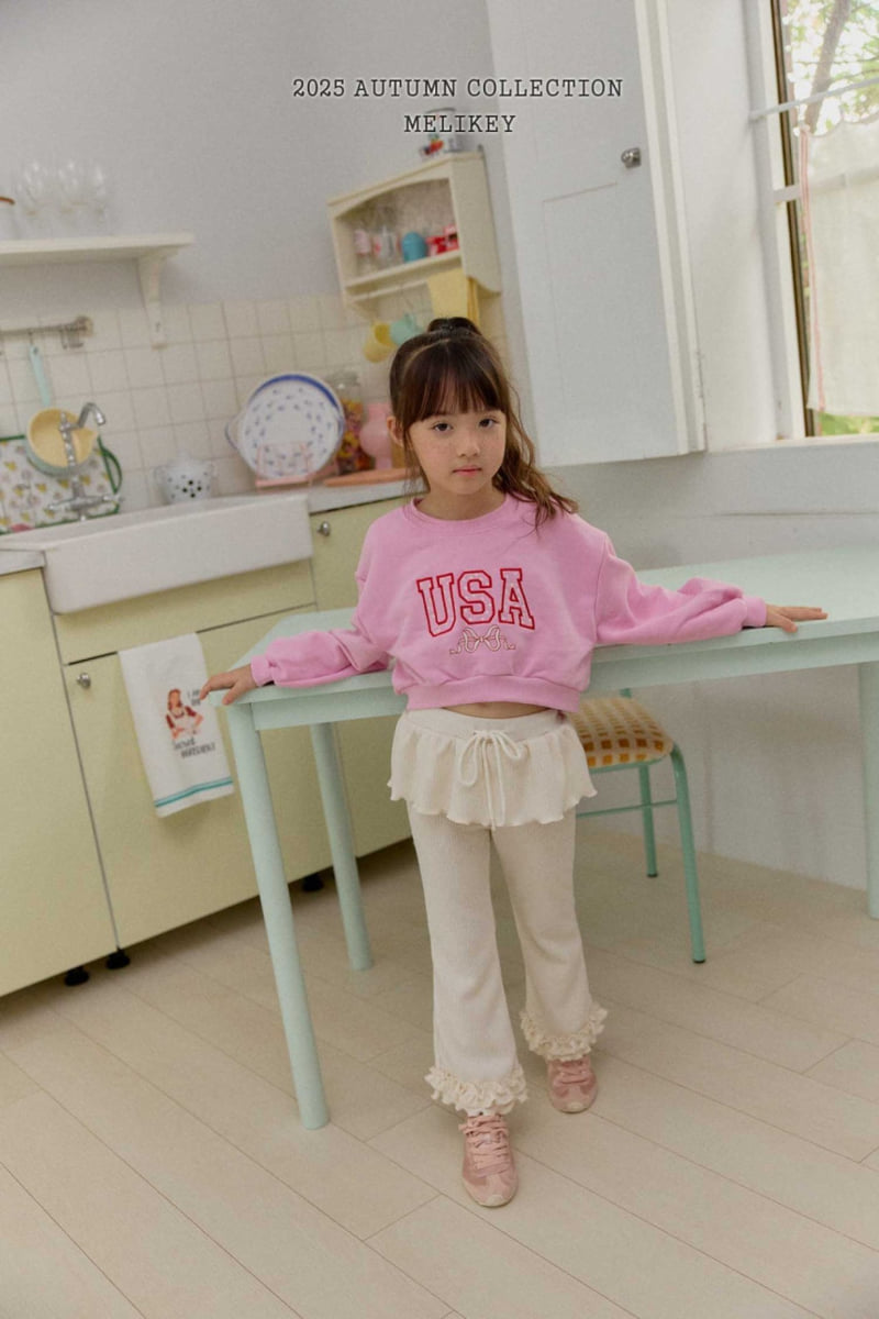 Melikey - Korean Children Fashion - #kidsshorts - Double Frill Bootcut Pants - 6