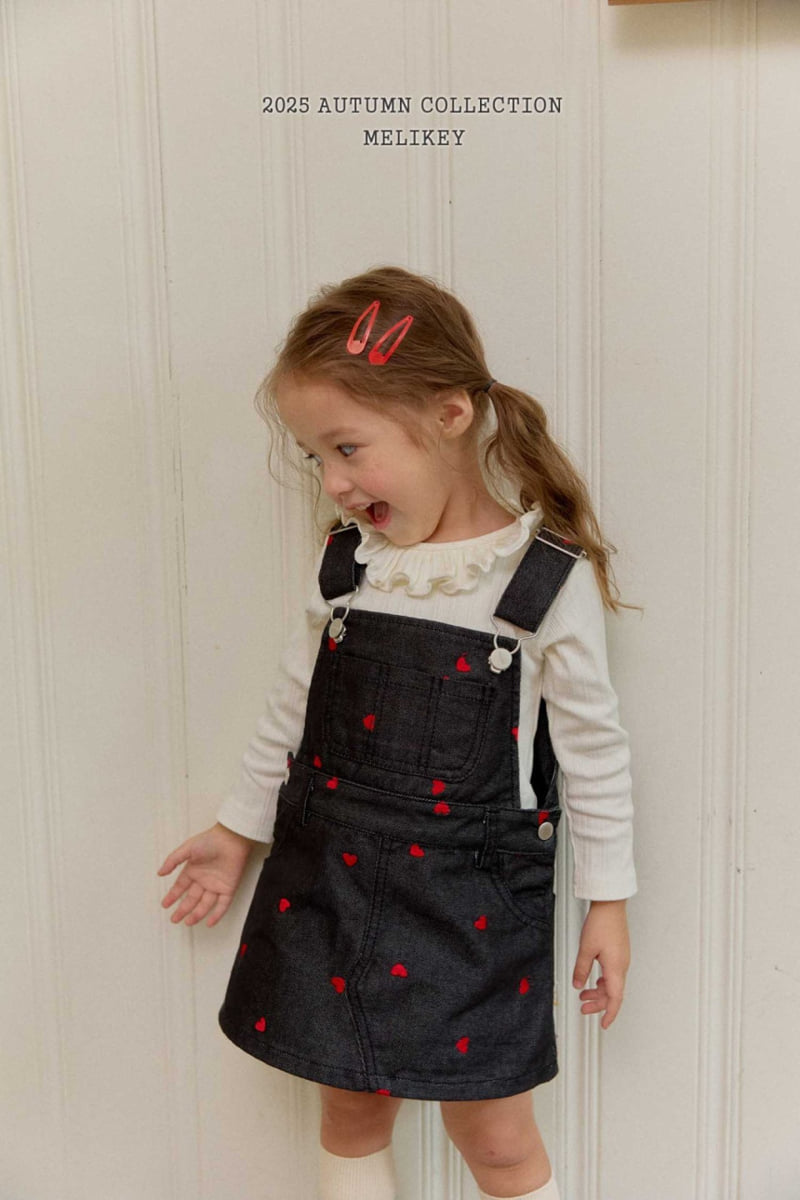 Melikey - Korean Children Fashion - #kidsstore - Lovely Suspender Skirt - 8