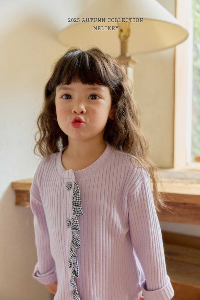 Melikey - Korean Children Fashion - #kidsstore - Point Button Cardigan - 12