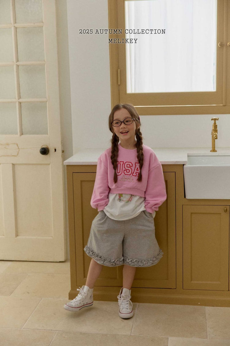 Melikey - Korean Children Fashion - #kidsstore - Rosé Frill Pants - 9