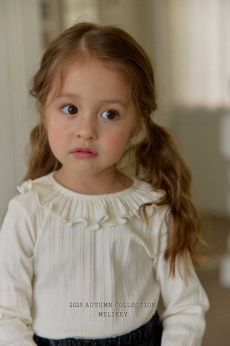 Melikey - Korean Children Fashion - #kidsstore - Petit Frill Tee - 4
