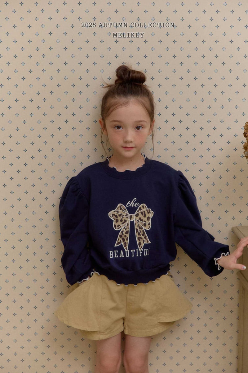 Melikey - Korean Children Fashion - #kidzfashiontrend - Leopard Ribbon Sweatshirt - 8
