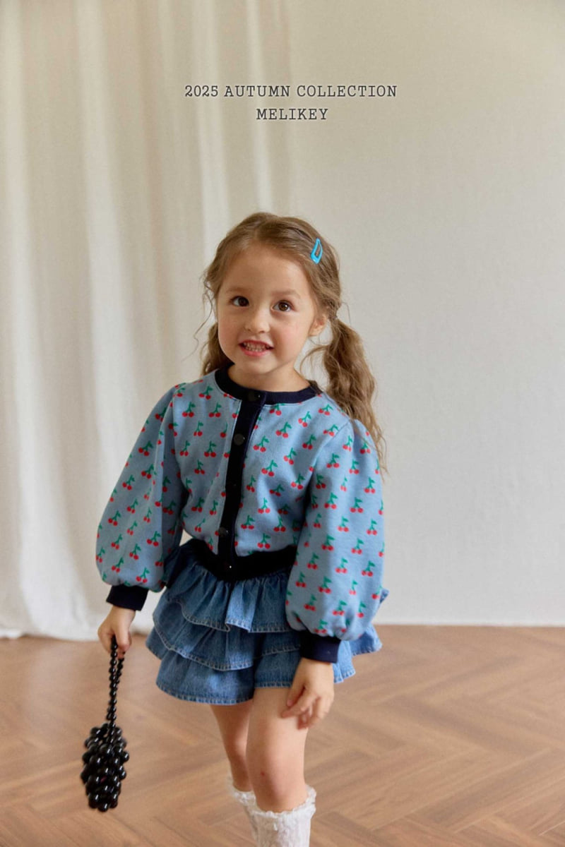 Melikey - Korean Children Fashion - #kidzfashiontrend - Cherry Puff Cardigan - 7