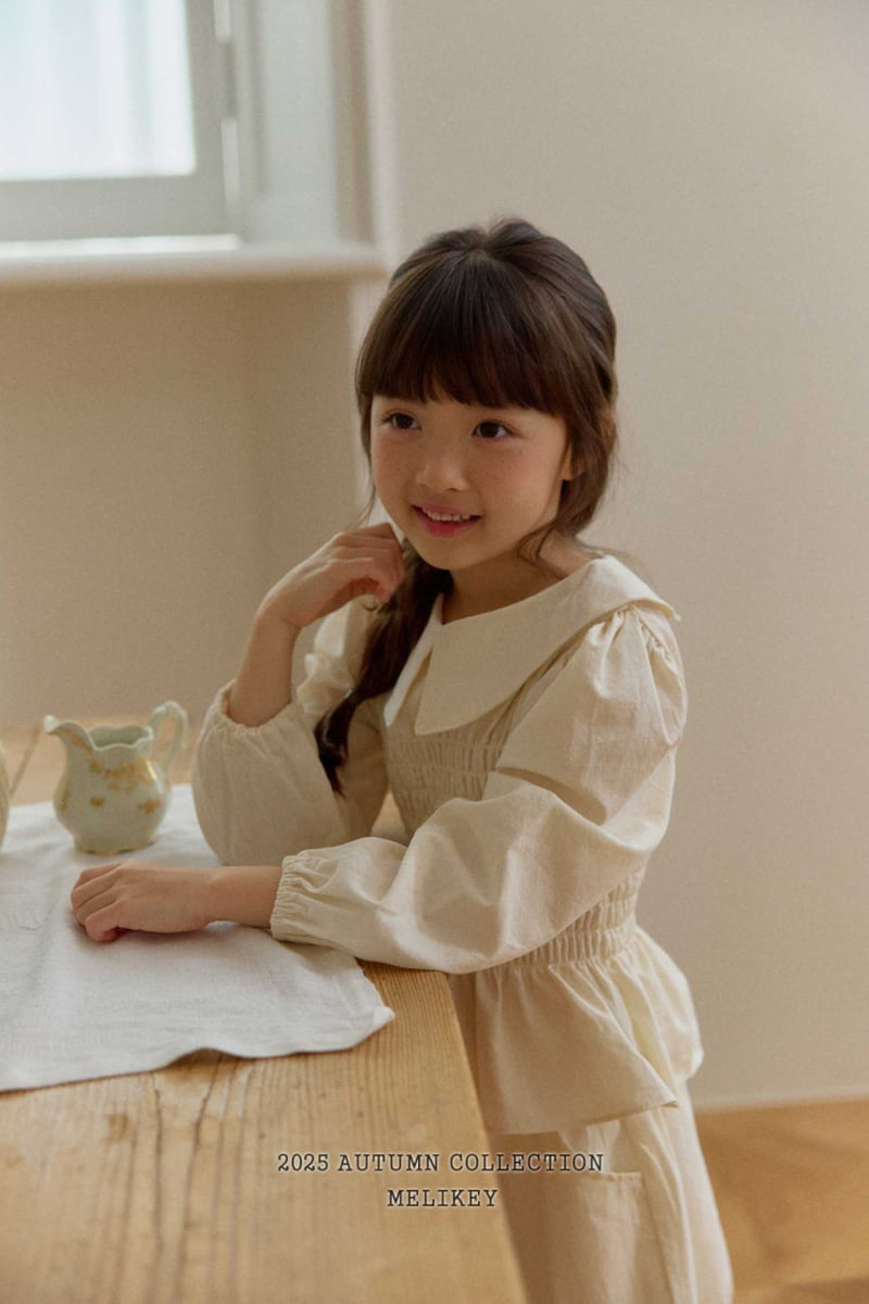Melikey - Korean Children Fashion - #kidzfashiontrend - Smoked Collar Blouse - 6