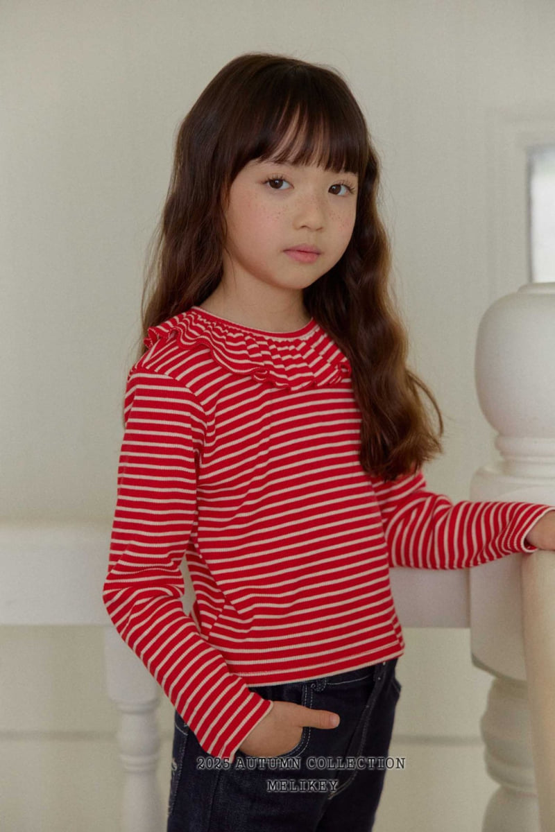 Melikey - Korean Children Fashion - #littlefashionista - Petit Frill Tee - 6