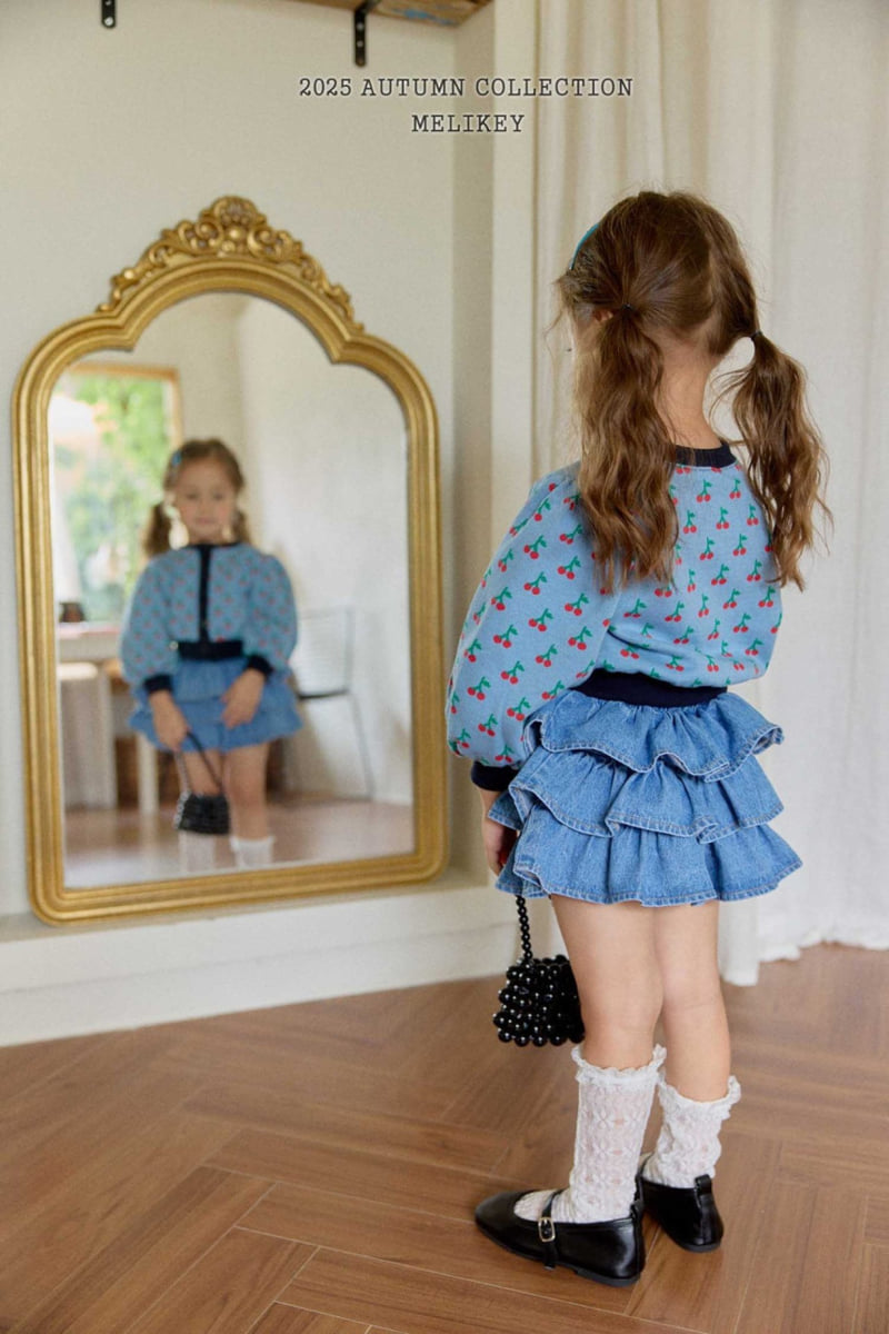 Melikey - Korean Children Fashion - #littlefashionista - Cherry Puff Cardigan - 9