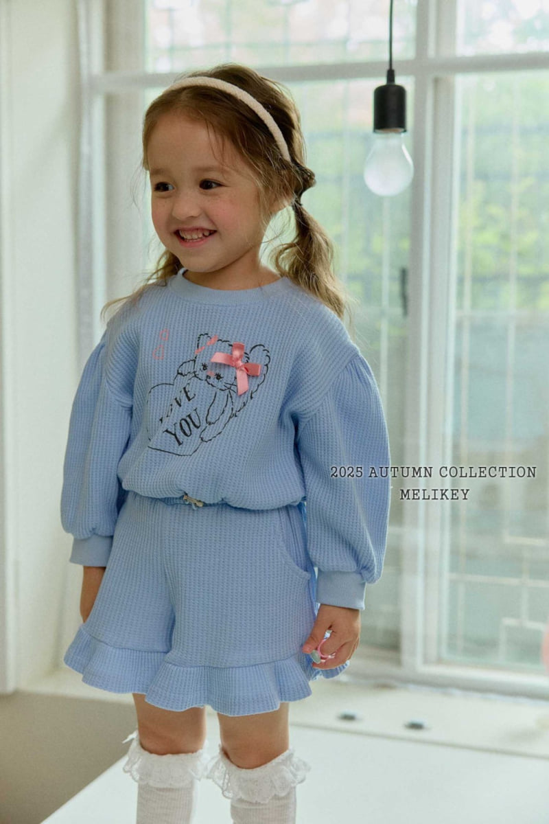 Melikey - Korean Children Fashion - #littlefashionista - Ribbon Kitty Waffle Set - 6