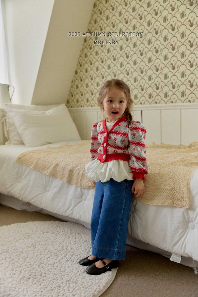 Melikey - Korean Children Fashion - #magicofchildhood - Rose Stripe Cardigan - 9