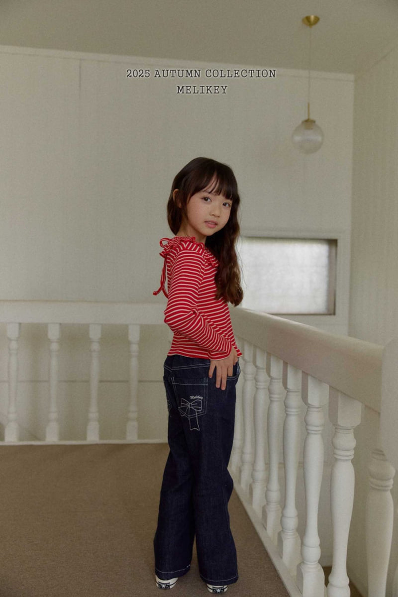 Melikey - Korean Children Fashion - #littlefashionista - Poly Ribbon Bootcut Pants - 4