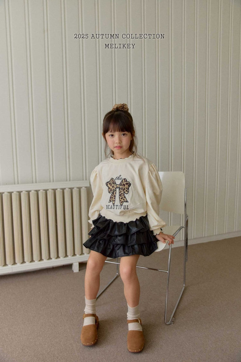 Melikey - Korean Children Fashion - #magicofchildhood - Leopard Ribbon Sweatshirt - 11