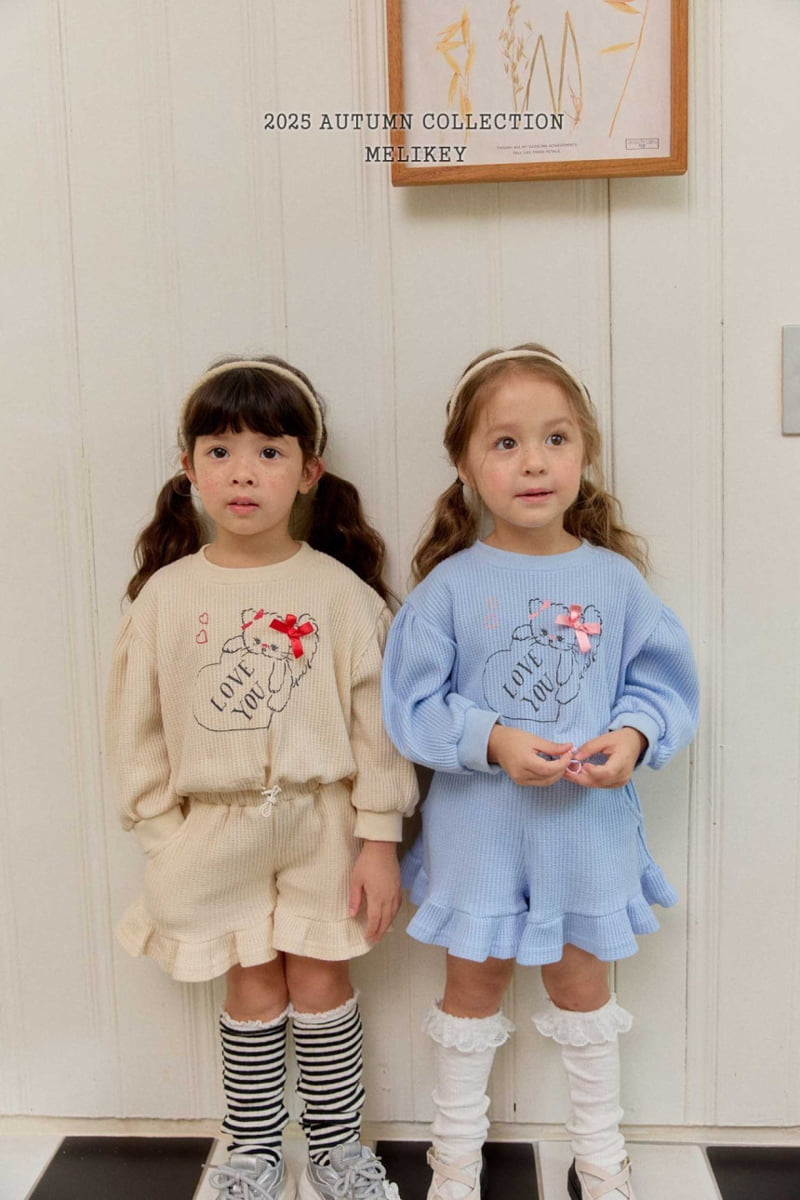 Melikey - Korean Children Fashion - #magicofchildhood - Ribbon Kitty Waffle Set - 7