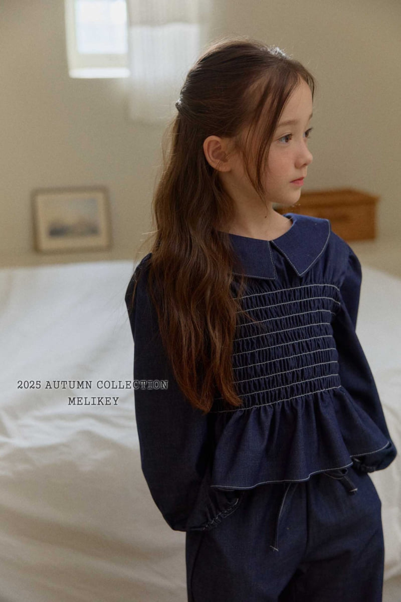 Melikey - Korean Children Fashion - #magicofchildhood - Smoked Collar Blouse - 9