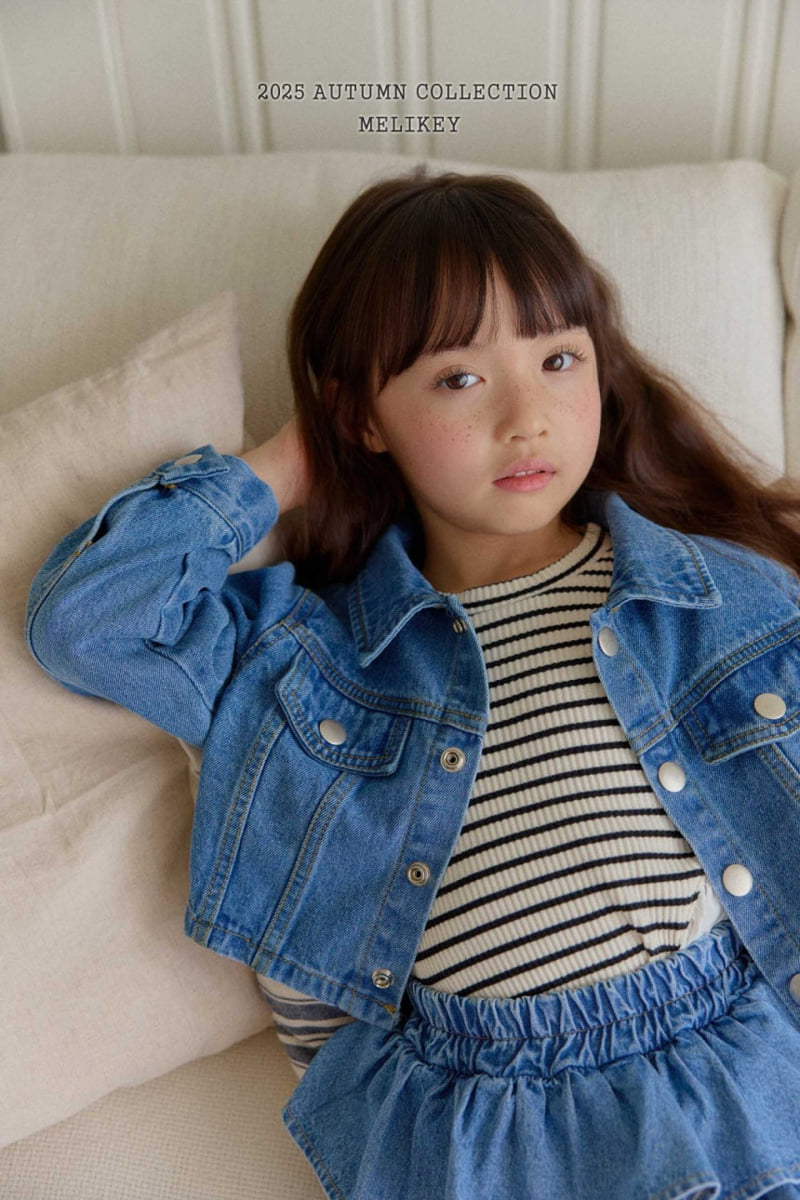 Melikey - Korean Children Fashion - #magicofchildhood - Denim Short Jacket - 5