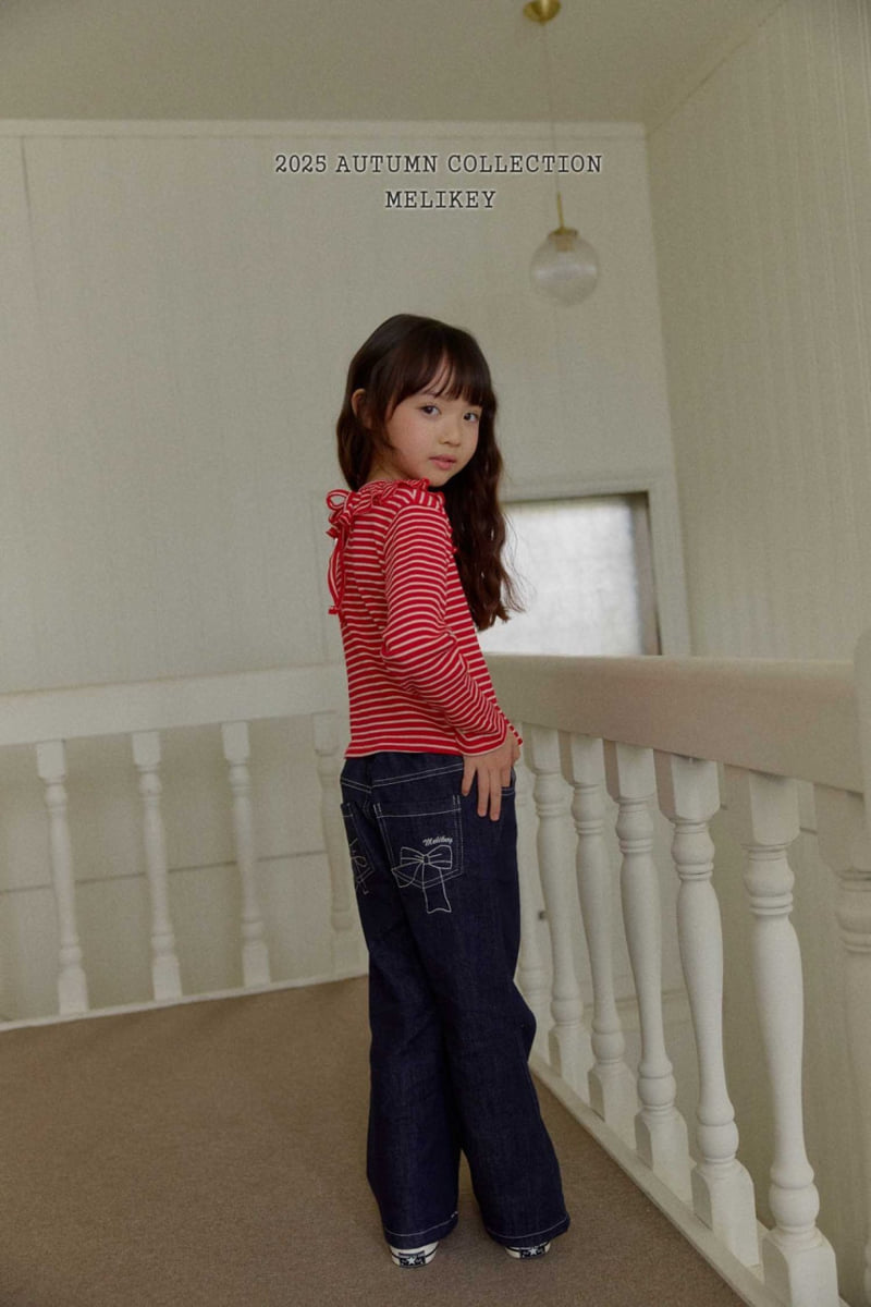 Melikey - Korean Children Fashion - #minifashionista - Poly Ribbon Bootcut Pants - 5