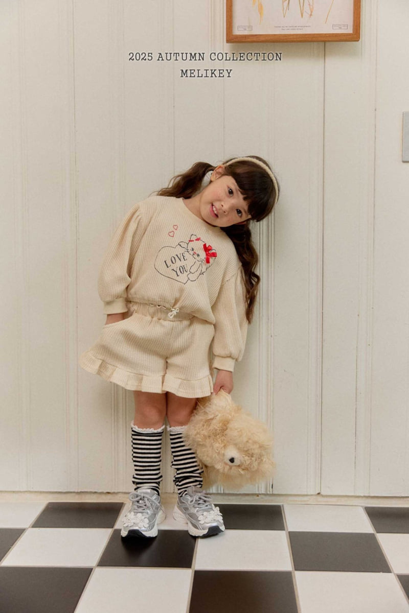 Melikey - Korean Children Fashion - #minifashionista - Ribbon Kitty Waffle Set - 8