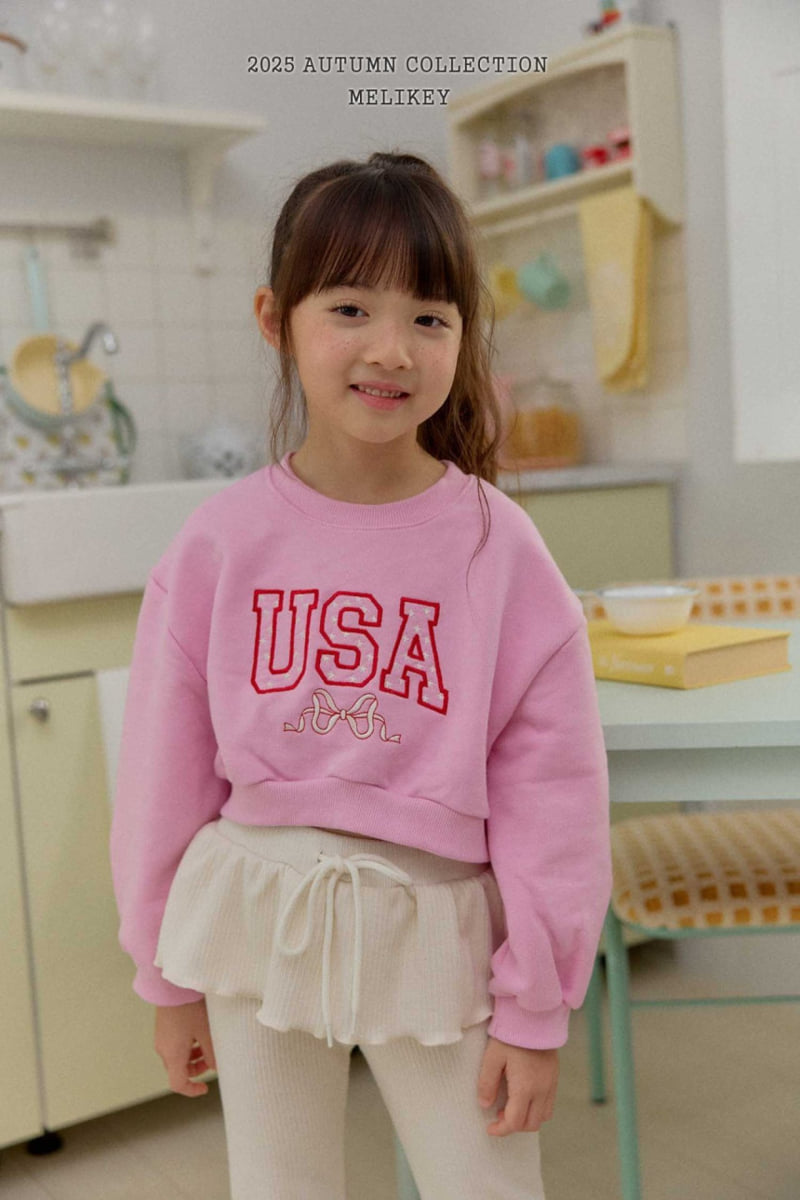 Melikey - Korean Children Fashion - #minifashionista - USA Short Sweatshirt - 6