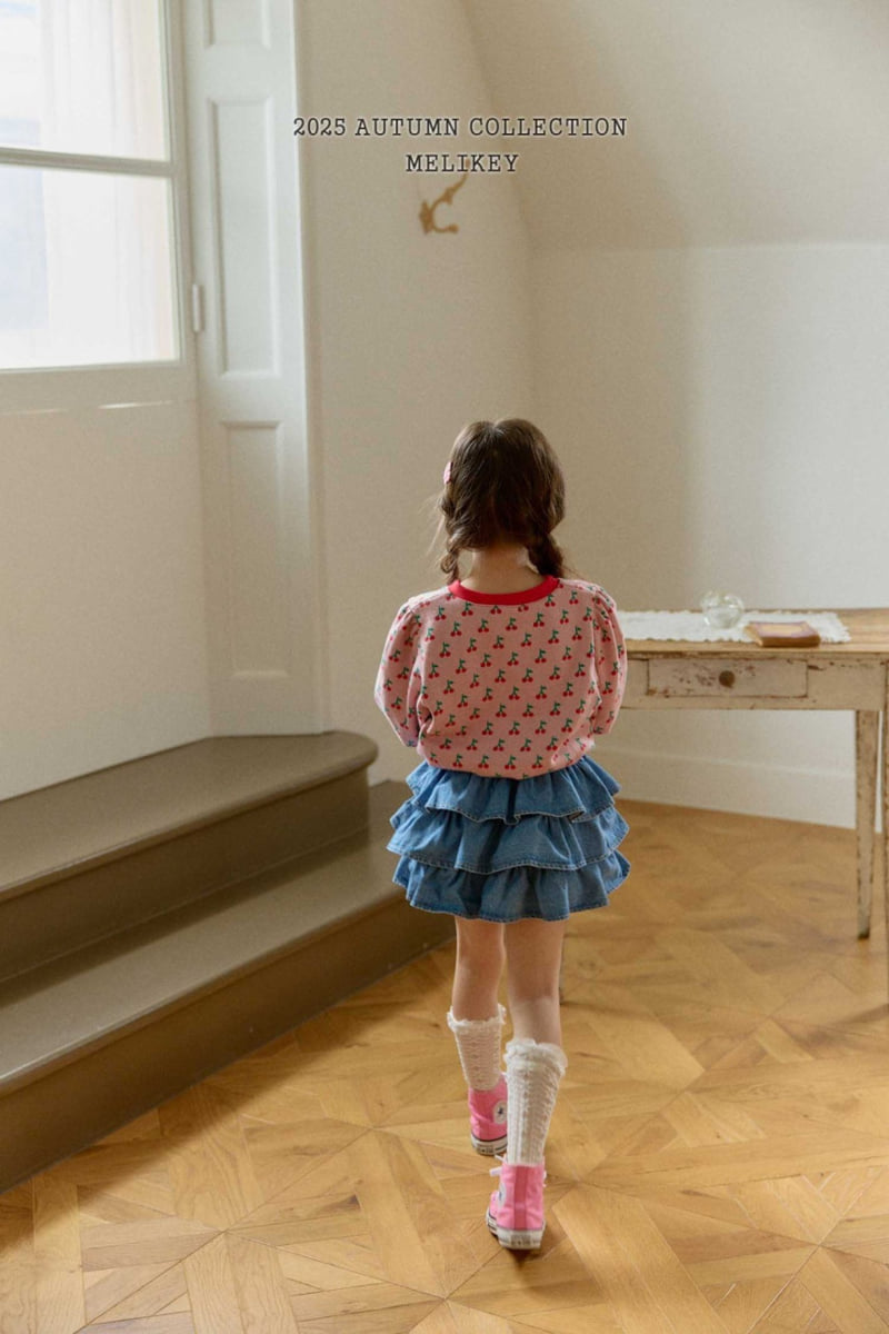 Melikey - Korean Children Fashion - #minifashionista - Ellie Denim Tiered Skirt - 8